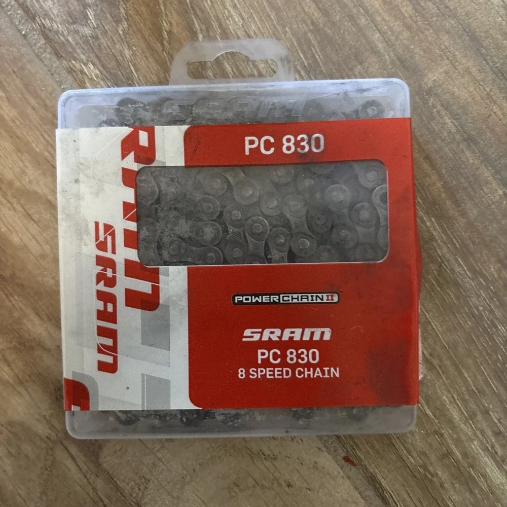 Used‎ SRAM PC-870 8 Speed Chain Silver Powerlink Master Road Mountain Bicycle